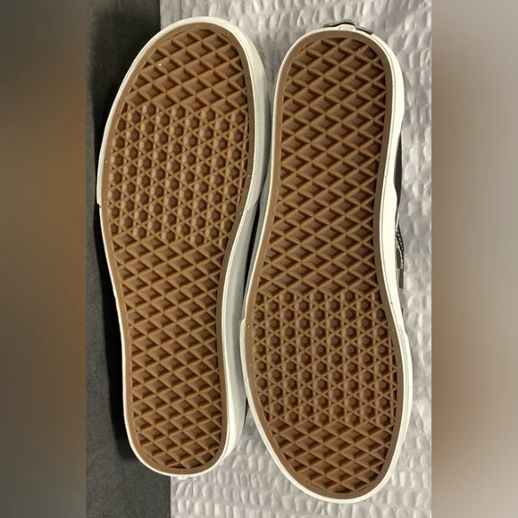 Vans Off The Wall Classic Slip-On Checkerboard Pewter & Black Size 10 New/Box - Picture 7 of 10